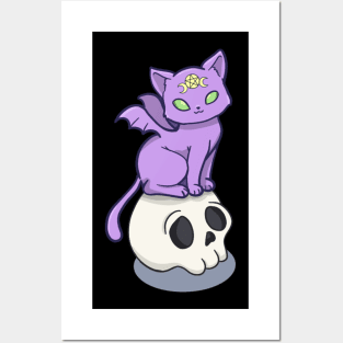 Spooky Kitty Halloween Posters and Art